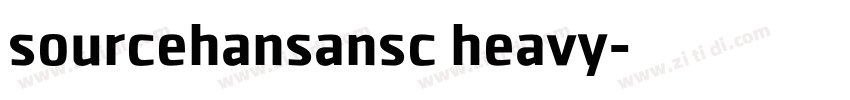 sourcehansansc heavy字体转换